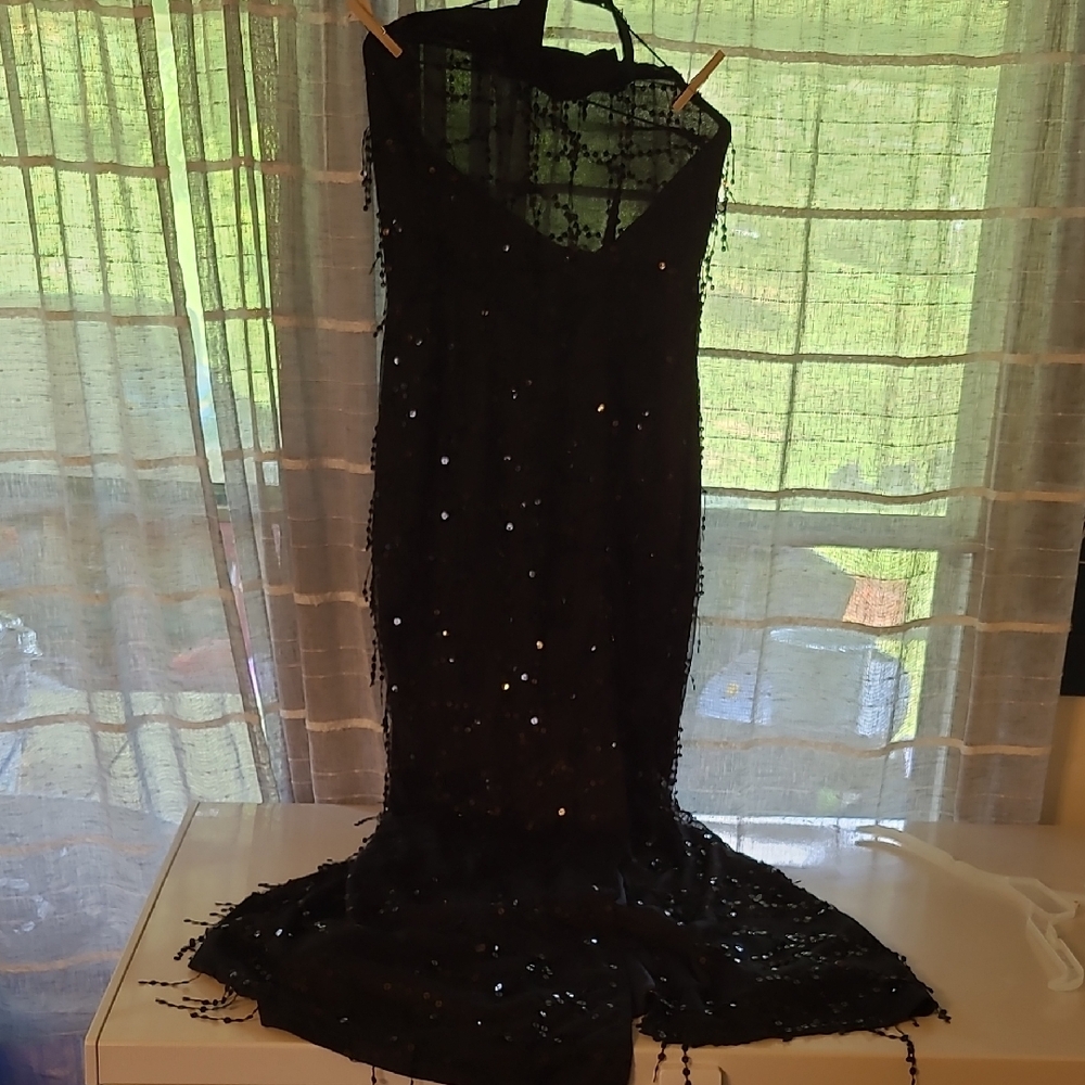 NWT Size 12 PrettyLittleThing Black Sequin Dress